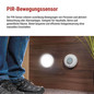 Preview: Emos Bewegungsmelder PIR 3m 1200W 108x108mm Weiß GS11111