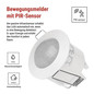 Preview: Emos Bewegungsmelder PIR 3m 1200W 76x76mm Weiß GS12111
