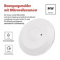 Preview: Emos Bewegungsmelder Mikrowelle 8m 2000W Weiß GS21111