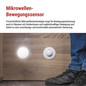 Preview: Emos Bewegungsmelder Mikrowelle 8m 1200W 75x75mm Weiß GS22111