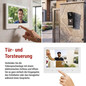 Preview: Emos Video-Türsprechanlage EM-LS07HD Set 7 Zoll 16 Melodien Weiß H2020