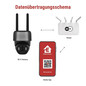 Preview: Emos IP-Kamera GoSmart IP-1200G WASP Solarpanel Akku H4167
