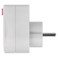 Preview: Emos Steckdosenadapter rund mit Schalter Weiß P00262