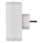 Preview: Emos Steckdosenadapter 2x Euro+1x Schutzkontakt Weiß P00272
