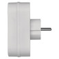 Preview: Emos Steckdosenadapter 2x Euro+1x Schutzkontakt mit Schalter Weiß P00282