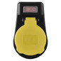 Preview: Emos Steckdosenadapter 1-fach mit Schalter IP44 Schwarz P00292