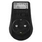 Preview: Emos Steckdosenadapter 1-fach mit Schalter IP44 Schwarz P00292