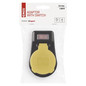 Preview: Emos Steckdosenadapter 1-fach mit Schalter IP44 Schwarz P00292