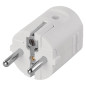 Preview: Emos Steckdosenadapter Stecker gerade 16A Weiß P0034