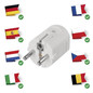 Preview: Emos Steckdosenadapter Stecker gerade 16A Weiß P0034