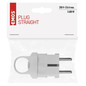 Preview: Emos Steckdosenadapter Stecker gerade 16A Weiß P0038