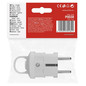 Preview: Emos Steckdosenadapter Stecker gerade 16A Weiß P0038