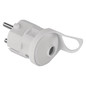 Preview: Emos Steckdosenadapter Stecker gerade 16A Weiß P0038