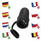Preview: Emos Steckdosenadapter Gummi IP44 Schwarz P0049