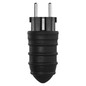 Preview: Emos Steckdosenadapter Gummistecker IP44 16A Schwarz P0050