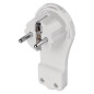 Preview: Emos Steckdosenadapter Winkelstecker extra flach 16A Weiß P0066