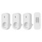 Preview: Emos Steckdosenadapter mit Fernbedienung bis 4 Steckdosen 25m P0069