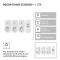 Preview: Emos Steckdosenadapter mit Fernbedienung bis 4 Steckdosen 25m P0069