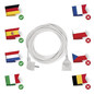 Preview: Emos Verlängerungskabel 10m 1,5mm² Weiß PVC P0120R