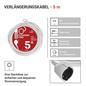 Preview: Emos Verlängerungskabel 5m 1,5mm² Weiß PVC P0125R