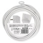 Preview: Emos Verlängerungskabel 5m 1,5mm² Weiß PVC P0125R