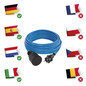 Preview: Emos Verlängerungskabel Außen wetterfest 10m 1,5mm² Blau PVC IP44 P01510W