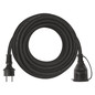 Preview: Emos Verlängerungskabel Außen 10m 2,5mm² Schwarz Gummi IP44 P01810R