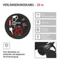 Preview: Emos Verlängerungskabel Außen 20m 1,5mm² Schwarz Gummi IP44 P01820