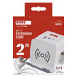 Preview: Emos Verlängerungskabel Würfel 2-fach 2xUSB-A+1xUSB-C+Qi 2m Weiß P0222CQ