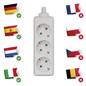 Preview: Emos Steckdosenadapter 3-fach ohne Kabel Weiß P0320