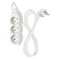 Preview: Emos Steckdosenleiste 3-fach 1,5m Weiß PVC P0321R
