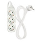 Preview: Emos Steckdosenleiste 3-fach 1,5m Weiß PVC P0321R