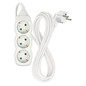 Preview: Emos Steckdosenleiste 3-fach 3m Weiß PVC P0323R