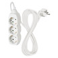 Preview: Emos Steckdosenleiste 3-fach 5m Weiß PVC P0325R