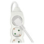 Preview: Emos Steckdosenleiste 3-fach 5m Weiß PVC P0325R