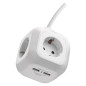 Preview: Emos Steckdosenleiste Würfel 4-fach 2xUSB 1,9m Weiß P04219GU