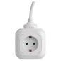 Preview: Emos Steckdosenleiste Würfel 4-fach 2xUSB 1,9m Weiß P04219GU