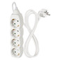 Preview: Emos Steckdosenleiste 4-fach 1,5m Weiß PVC P0421R