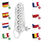 Preview: Emos Steckdosenleiste 5-fach 1,5m Weiß PVC P0521R