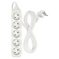 Preview: Emos Steckdosenleiste 5-fach 3m Weiß PVC P0523R
