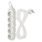 Preview: Emos Steckdosenleiste 5-fach 5m Weiß PVC P0525R