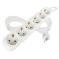 Preview: Emos Steckdosenleiste 6-fach 5m Weiß PVC P0625R