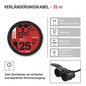 Preview: Emos Verlängerungskabel Außen 25m 2-fach 1,5mm² Schwarz Gummi IP44 P0704