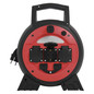 Preview: Emos Kabeltrommel wetterfest 3-fach 2xUSB-A 20m Blau P08620W