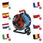 Preview: Emos Kabeltrommel wetterfest 4-fach 25m Blau P08625W
