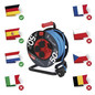 Preview: Emos Kabeltrommel wetterfest 4-fach 50m Blau P08650W