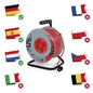 Preview: Emos Kabeltrommel 4-fach mit Schalter 50m 1,5mm² PVC P092501