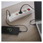 Preview: Emos Steckdosenleiste 3-fach mit Schalter USB-A+USB-C 2m Weiß P1322CU