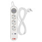 Preview: Emos Verlängerungskabel 3-fach mit Schalter USB-A+USB-C Schnellladen 2m P1322FC