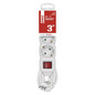 Preview: Emos Steckdosenleiste 3-fach mit Schalter 3m Weiß PVC P1323R